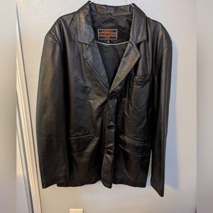 Lucky Leather Coat, Size L